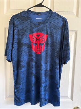Transformers Sport-Tek Men’s Blue Short-Sleeve Performance Tee